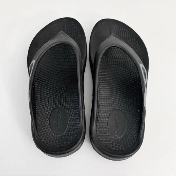 OOFOS oOriginal Sport Sandals Black & Graphite ~ 8M/10W - Picture 7 of 9